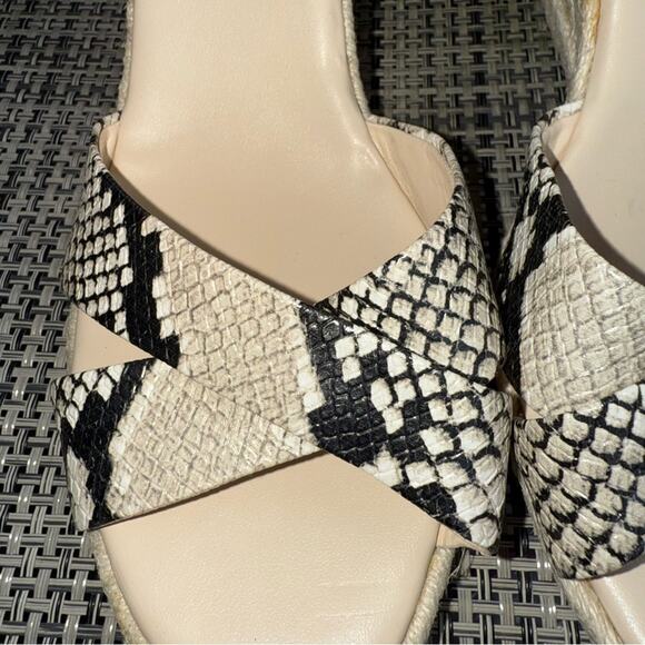 Nine West Joydyn8 Espadrille Wedge Sandals - Snake Skin - Size 11 - Picture 6 of 10